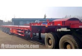 4 Axle Extendable Windmill Blade Trailer is testing and will be sent to Vietnam