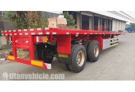 2 Axle Flatbed Semi Trailer will be sent to Kenya Nairobi