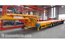 10 Axle 150 Ton Wind Tower Trailer has shipped to Vietnam