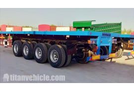 4 Axle 45Ft Flat Bed Trailer has shipped to Cote d'Ivoire