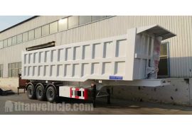 Tri Axle 40 Ton Heavy Duty Dump Trailers ready to shipment to Dominica