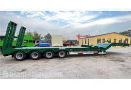 4 Axle 100 Ton Lowbed Trailer will export to Tanzania dar es salaam