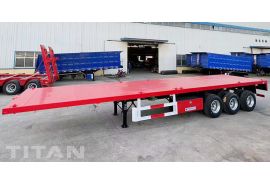 40Ft Triple Axle Flatbed Trailer will be shipped to Congo