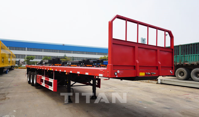 TITAN Flatbed Trailer with front wall