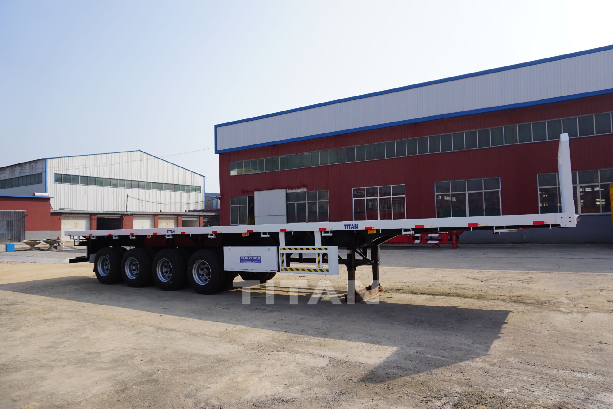 4 Axles Flat Bed Trailer