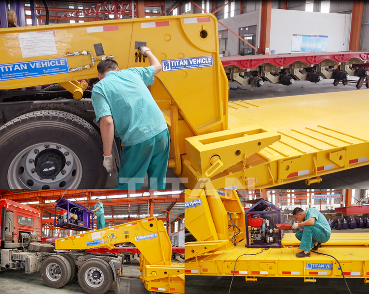 Testing of detachable gooseneck lowboy trailer