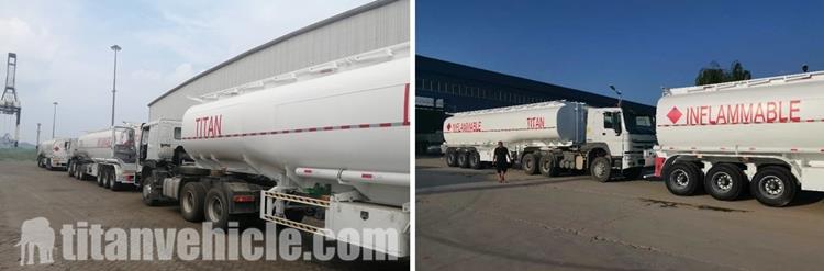 35CBM Oil Tanker Trailer In Guinea