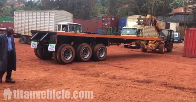 3 Axle Flatbed Semi Trailer For Sale 