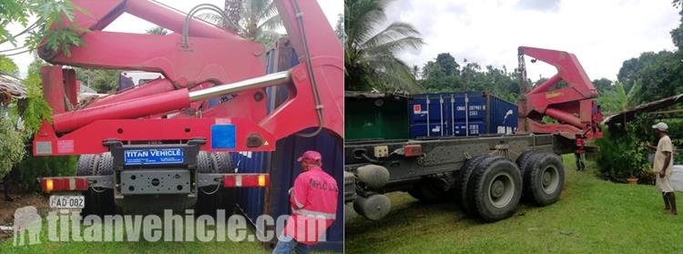 20 Foot Side Loader Truck Take Pictures By Papua New Guinea