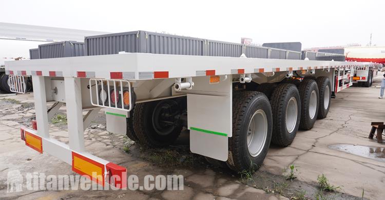 4 Axle Flatbed Semi Trailer for Sale Price