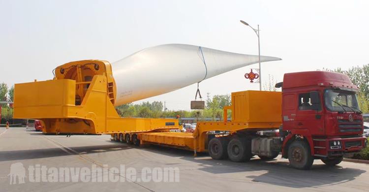 Factory Show of Testing of Windmill Blade Transport Adaptor Trailer Price