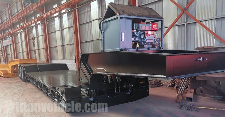 3 Axle 100 Ton Removable Gooseneck Trailer for Sale In Nicaragua