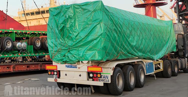 45200 Liters Oil Tanker Truck Trailer with 7 Compartments will be shipped to Nigeria