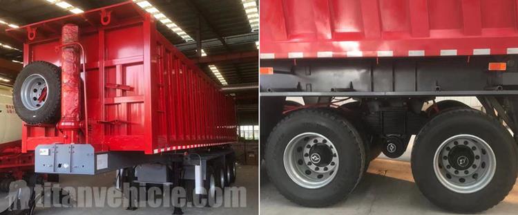 4 Axle 40CBM Tipper Trailer for Sale In Malawi