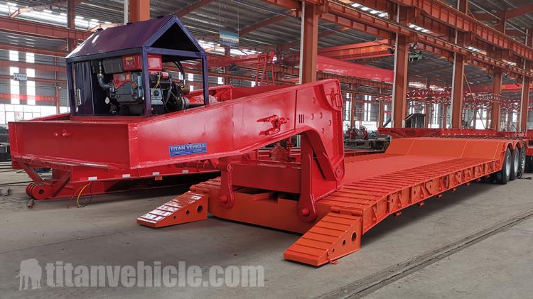 80 Ton Hydraulic Detachable Gooseneck Trailer for Sale In Cote d'Ivoire