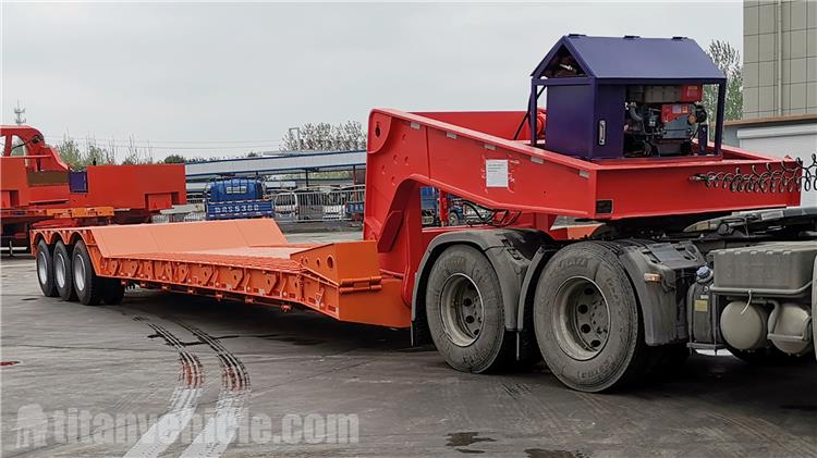 80 Ton Hydraulic Detachable Gooseneck Trailer for Sale In Cote d'Ivoire