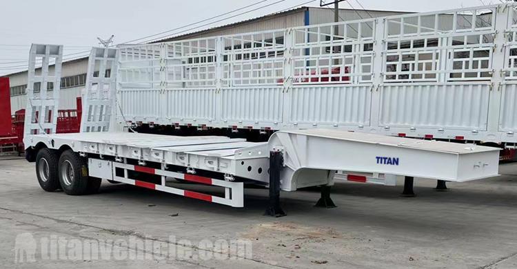 2 Axle 40 Ton Drop Deck Trailer for Sale In Uganda