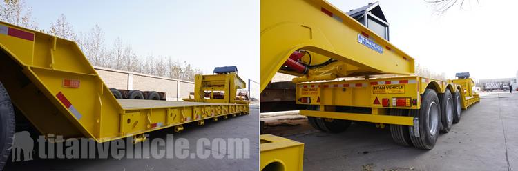 100 Ton Hydraulic Detachable Gooseneck Lowboy Trailer for Sale In Nigeria