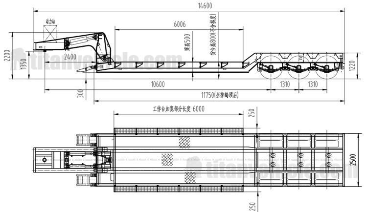 Hydraulic Front Loading Removable Gooseneck Trailer will be sent to Nigeria Lagos