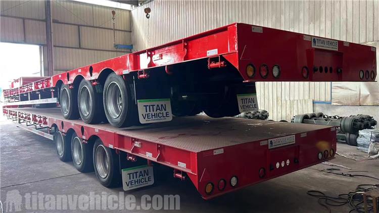 80 Ton Lowbed Trailer for Sale In Algeria - TITAN VEHICLE