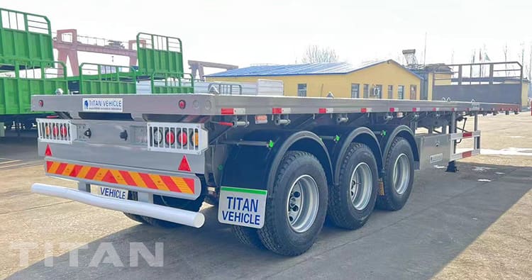 40Ft Triple Axle Flatbed Trailer for Sale in Uganda