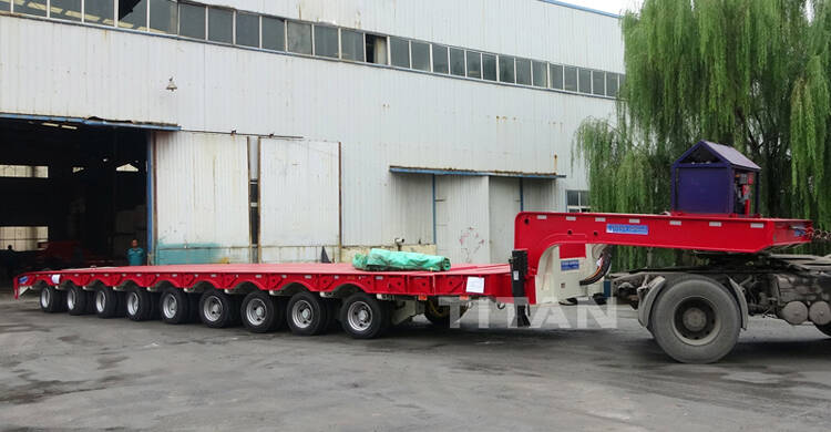 TITAN 9 Aaxles lowbed trailer